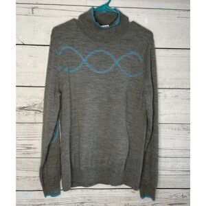 Athleta Momentum Gray DNA Embroidered Long Sleeve Cycling Sweater Women L China
